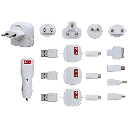 Swiss Charger SCH 10002 Hızlı Şarj Aleti Beyaz