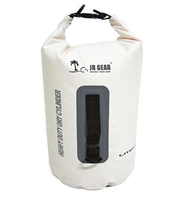 Jr Gear Heavy Duty Dry Cylinder 10 lt Su Geçirmez Outdoor El Çantası Beyaz