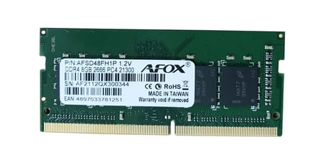 Afox AFSD48FH1P 8gb 2666MHZ CL19 1.2V Ddr4 Notebook Ram