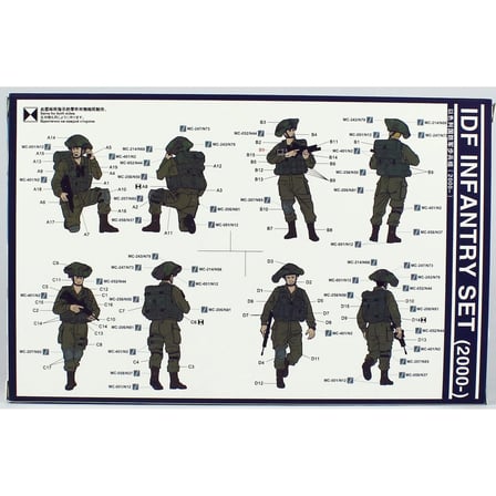 4 Adet 1/35 IDF Piyadesi (2000-) Figür Maketi, Meng HS-004