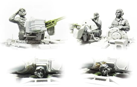 1/35 Rus Tank Mürettebatları 4 Adet Figür Maketi, Meng HS007