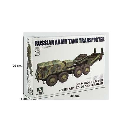 Takom 5004, 1/72 MAZ-537G Çekici ve CHMZAP-5247G Römorku Plastik Maketi