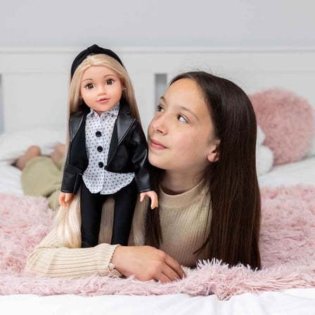 Orijinal Designafriend Connie Bebek - 47 cm Büyük Boy Saç Tasarım ve Evcilik Oyuncağı