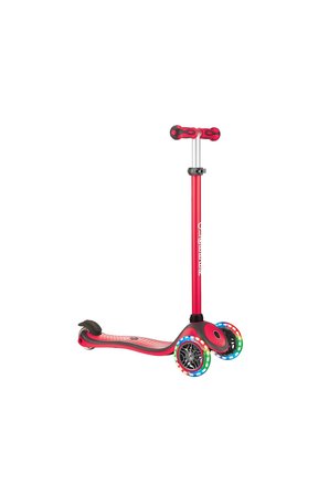 Globber Primo Plus Işıklı Scooter - Kırmızı