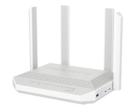 Keenetic Hopper 4G+ AX3000 Wi-Fi Mesh Fiber Router, Sim Kart Destekli 3G/4G/LTE Modem, Cat.6, 5x1Gbit/s, 2xSIM Slot, USB 3.0 KN-2312