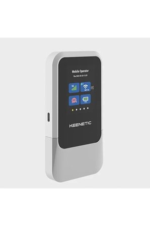 Keenetic Roamer 5G Wi-Fi 6 Hotspot Taşınabilir 4000Mah 30 cihaz 2,4 inç LCD ekran nanoSIM USB Type-C KN-5210
