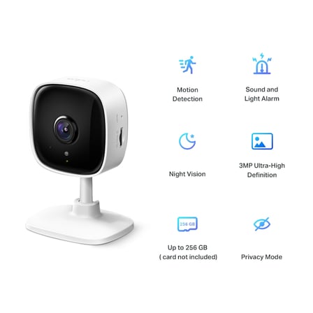 TP-LINK 3MP 3.3MM Wıfı Kablosuz IP Kamera Tapo C110