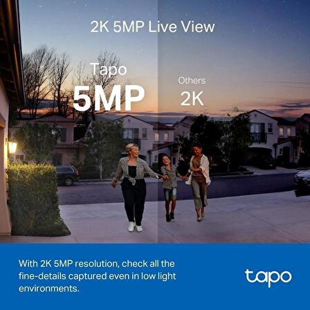 TP-Link Tapo D230S1, 2K 5MP Tapo Akıllı Görüntülü Gece Görüş Destekli Kapı Zili 