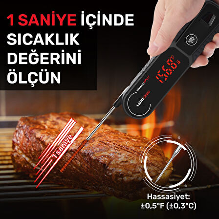 Thermopro TP622 Daldırma/Saplama Izgara/Barbekü/Mangal Et Gıda ölçme Pişirme Termometresi