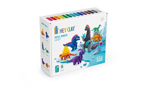 Hey Clay Hava ile Kuruyan Kil (15'li Kutu) - Mega Dinozorlar