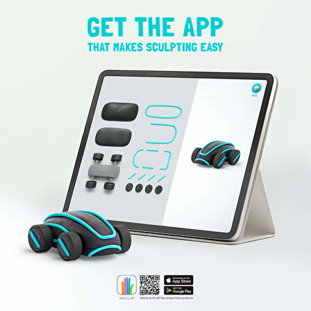 Hey Clay Hava ile Kuruyan Kil (2'li Kutu) - Mavi Siber Araba