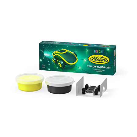 Hey Clay Hava ile Kuruyan Kil (2'li Kutu) - Sarı Siber Araba