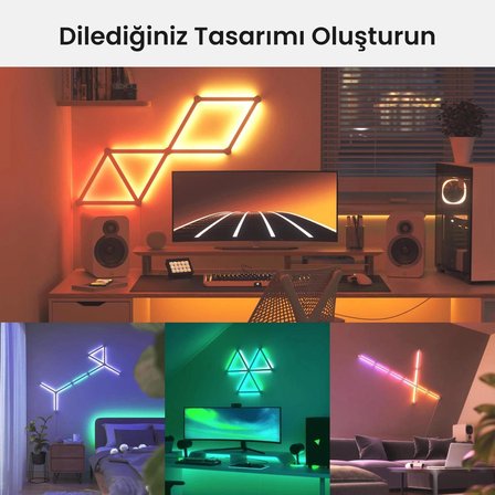 Nanoleaf Akıllı RGBW Led Işık Şerit Genişletme Paketi App Kontrollü,3 Parça, Beyaz, Google Home, Alexa, Razer Chroma, Apple Home Destekli