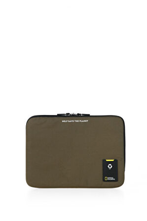 National Geographic Macbook Air - Macbook Pro 17 İnç Uyumlu Laptop Kılıfı Haki N20905