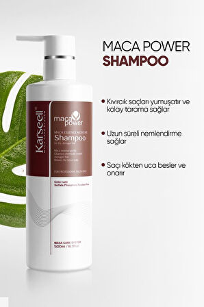 Karseell Macca Power Shampoo Maca Özü Nemlendirici Şampuan 500 ml 