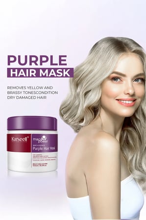 Turunculaşma Karşıtı Maca Özlü Purple Hair MOR Maske 500 ml