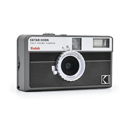KODAK EKTAR H35N 35mm Filmli Fotoğraf Makinesi-Çizgili Siyah