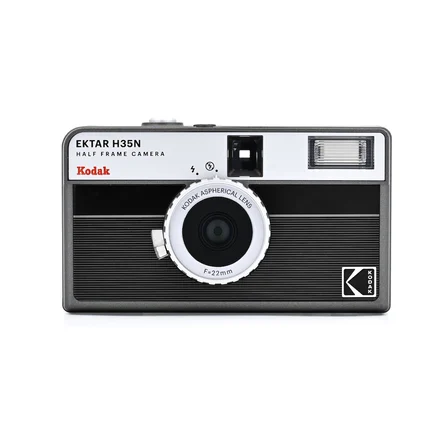 KODAK EKTAR H35N 35mm Filmli Fotoğraf Makinesi-Çizgili Siyah