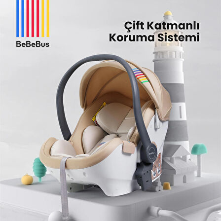 BeBeBus Cocoon+ Bebek Oto Koltuğu Gold (Türkiye Garantili)