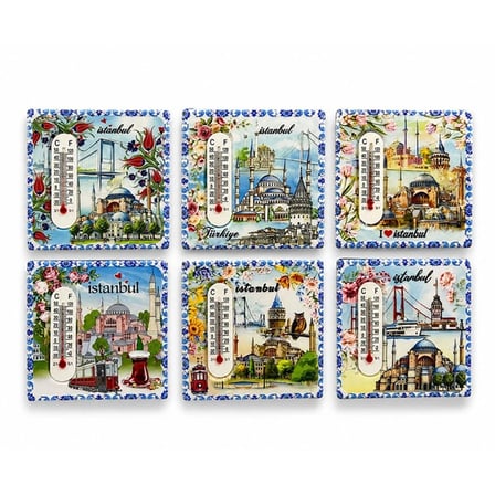 İstanbul Temalı Ahşap Buzdolapı Süsü Magnet Alk5825