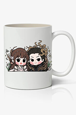 Love Between Fairy and Devil Anime Temalı Beyaz Kupa Bardak Sevgiliye Arkadaşa Hediye