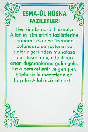 Esmaül Hüsna Kolye