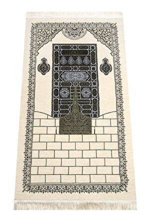 Kabe Desenli Ultra Plus Krem Şönil Seccade 16