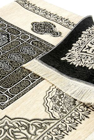 Kabe Desenli Ultra Plus Krem Şönil Seccade 16