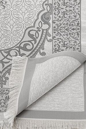 Özel Silindir Kutulu Seccade Seti Gri