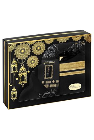 Kabe Kapısı Desenli Ultra Plus Şönil Seccade Seti-5