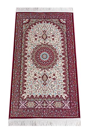 Otantik Ultra Lüks Şönil Seccade Kırmızı