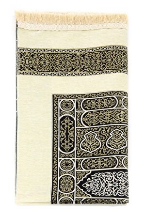 Kabe Desenli Ultra Plus Krem Şönil Seccade 17
