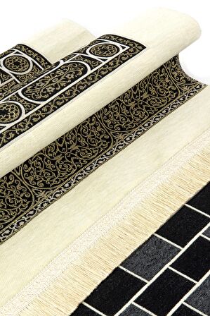 Kabe Desenli Ultra Plus Krem Şönil Seccade 17