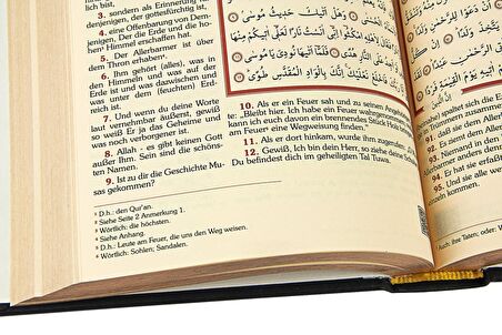 Almanca Mealli Kuran Seti - Siyah