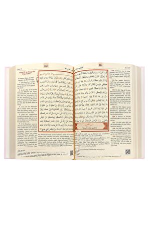 Almanca Mealli Kuran Seti - Pembe