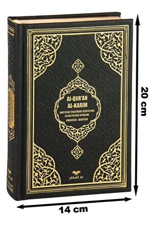 Almanca Mealli Kuran - Siyah