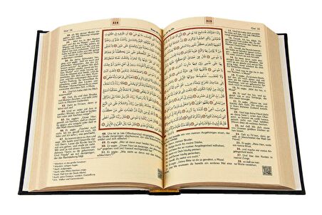 Almanca Mealli Kuran - Siyah