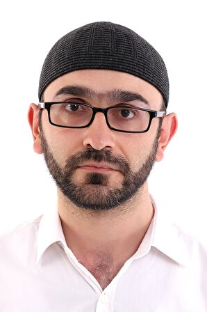 Kışlık Yün Takke Çift Renk - Siyah