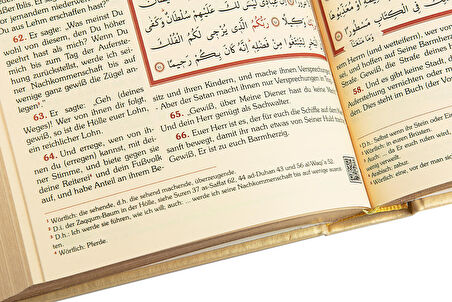 Almanca Mealli Kuran - Krem