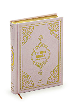 İngilizce Mealli Kuranı Kerim - The Holy Quran - Arabic English - Hafız Boy - Pembe