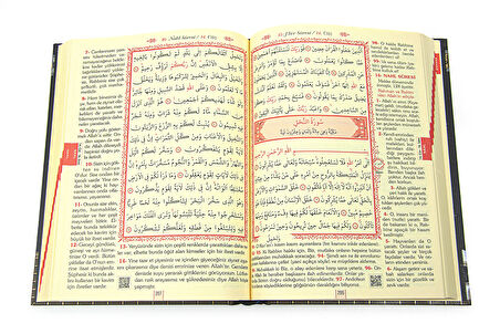 Kabe Tasarımlı Kuranı Kerim ve Yüce Meali - Rahle Boy - Bilgisayar Hatlı