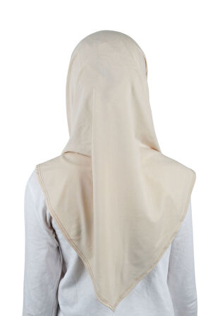 Pratik Hazır Geçmeli Boneli Çocuk Şal Bej