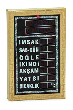 Vakitmatik Dijital İmsakiye Ev Ofis Tipi Ezanlı Cami Saati