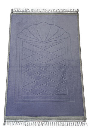 Yumuşak Kadife Dokulu Peluş Seccade Mor