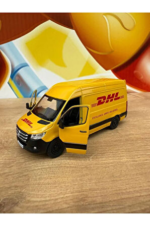 Mercedes-Benz Sprinter DHL Araba Mercedes Diecast Kargo Arabası DHL Minibüs 12CM