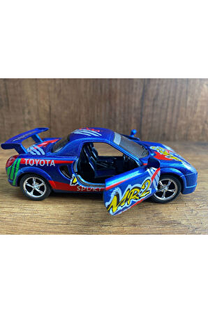 Toyota Mr2 Sport Yarış Aracı Diecast Model Ölçek Metal Araba Kapıları Açılır oyuncak toyota araba