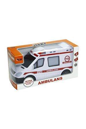 AMBULANS Işıklı Ve Sesli Oyuncak Ambulans Arabası OYUNCAK ÇARPDÖN AMBULANS PİLLİ EĞİTİCİ OYUNCAK