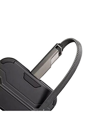 laptop,notebook,MacBook için 60W Type-C  Type-C + 30W Lightning Şarj+Data Kablosu for iphone-samsung