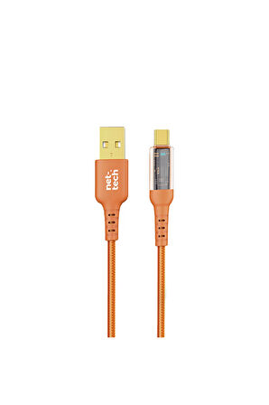 Hızlı 1 M Şarj Kablosu usb-Type C(18W)İp örgü halat tipi sağlam sarj kablosu Hızlı USB to Type C