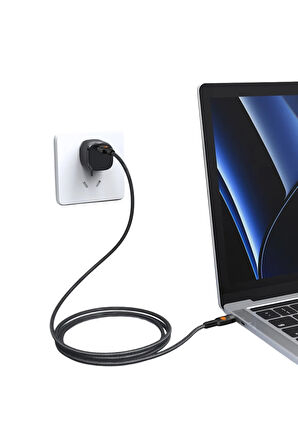 Samsung Uyumlu 1M Type-C-Type-C Kablo 60W Hızlı sarj Kablosu (Görüntü aktarım desteği+MFI Sertifika)